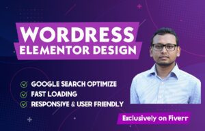 create wordpress website by elementor template kit