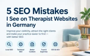 5 SEO Mistakes On Therapist Websites In Germany