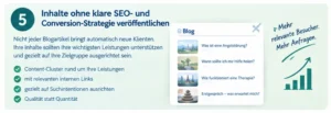 Inhalte veröffentlichen, ohne eine klare SEO- und Conversion-Strategie zu haben