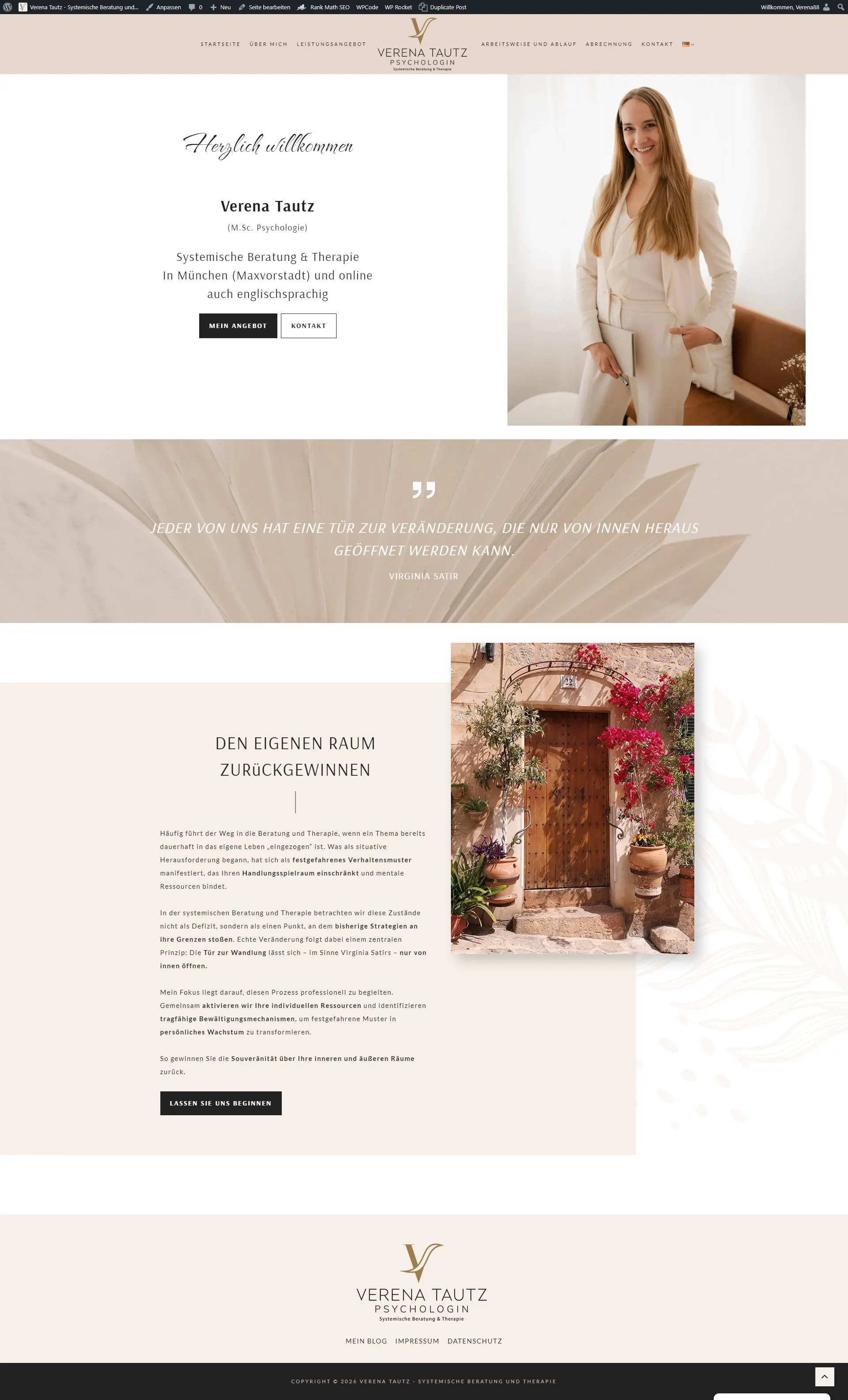 Psychology practice website SEO project in Germany