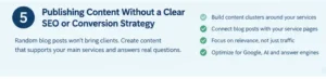 Publishing Content Without a Clear SEO or Conversion Strategy