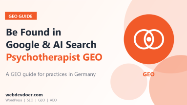 Psychotherapist GEO guide: get found in Google and AI search in Germany
