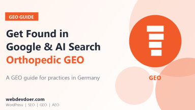 Orthopedic practice GEO guide: get found in Google and AI search in Germany