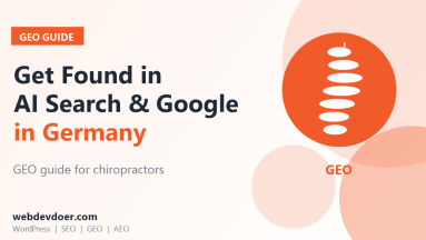 Chiropractor GEO guide: get found in AI search and Google in Germany
